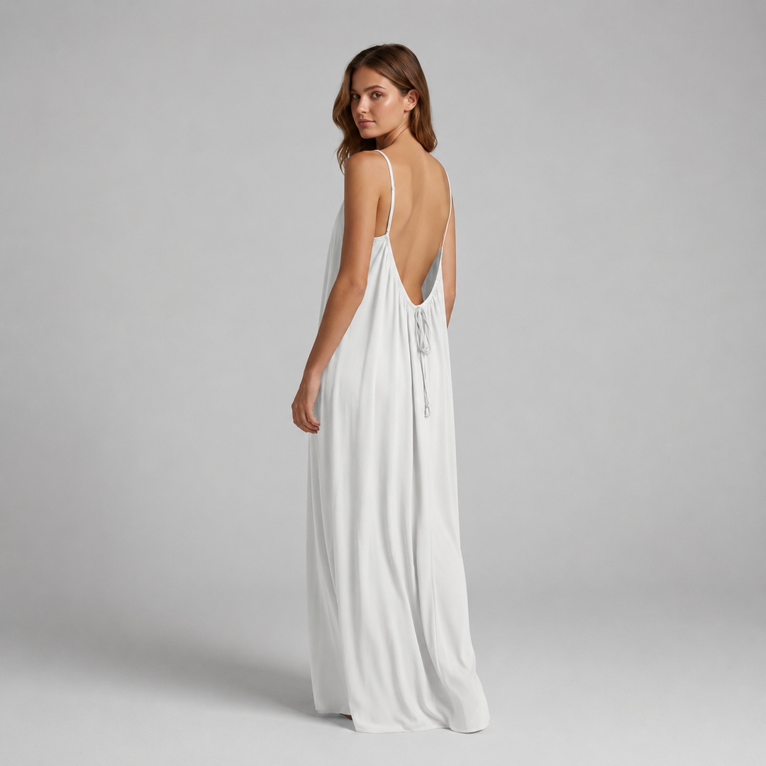 Dalia | Vestido maxi con espalda descubierta