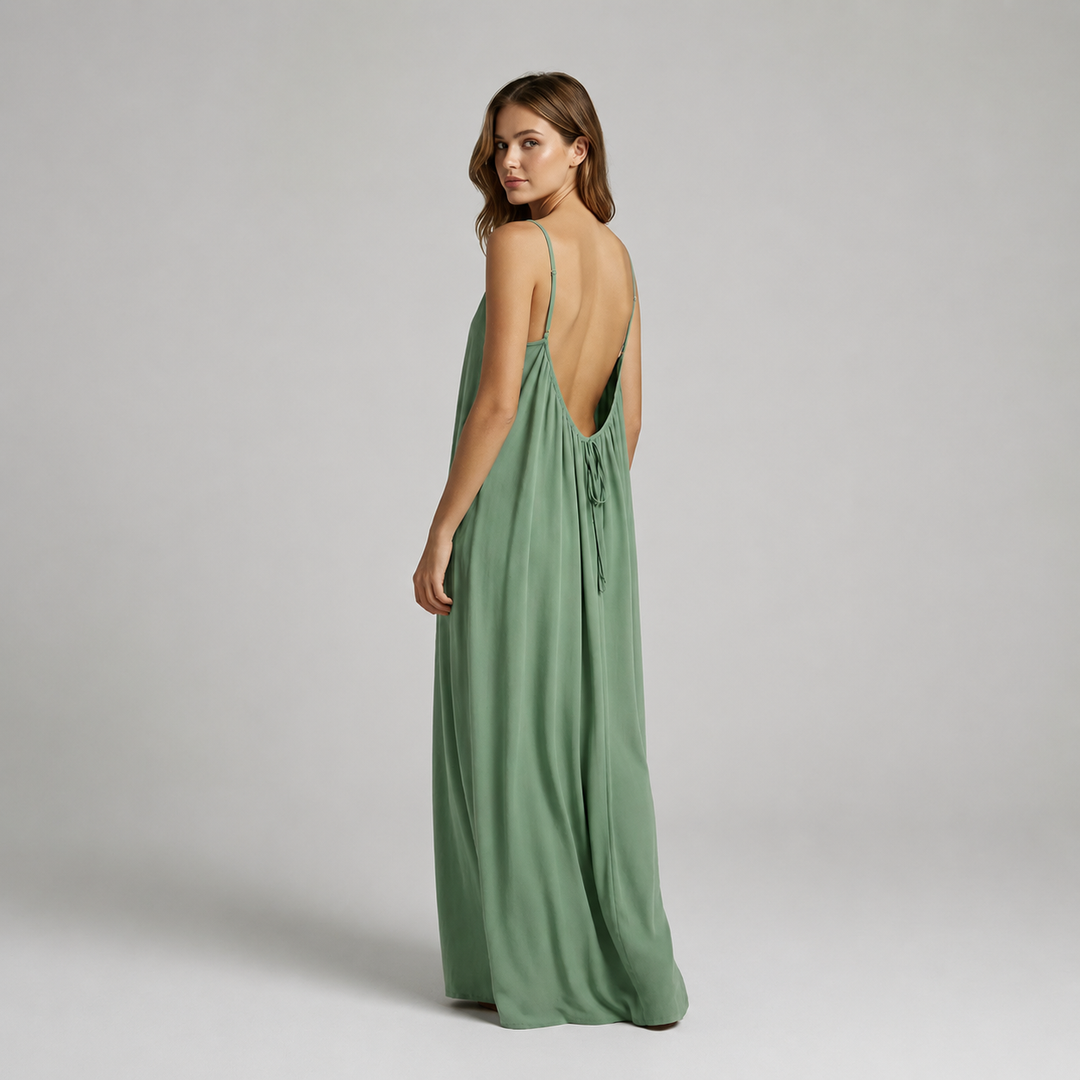 Dalia | Vestido maxi con espalda descubierta