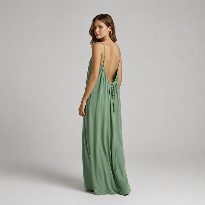Dalia | Vestido maxi con espalda descubierta