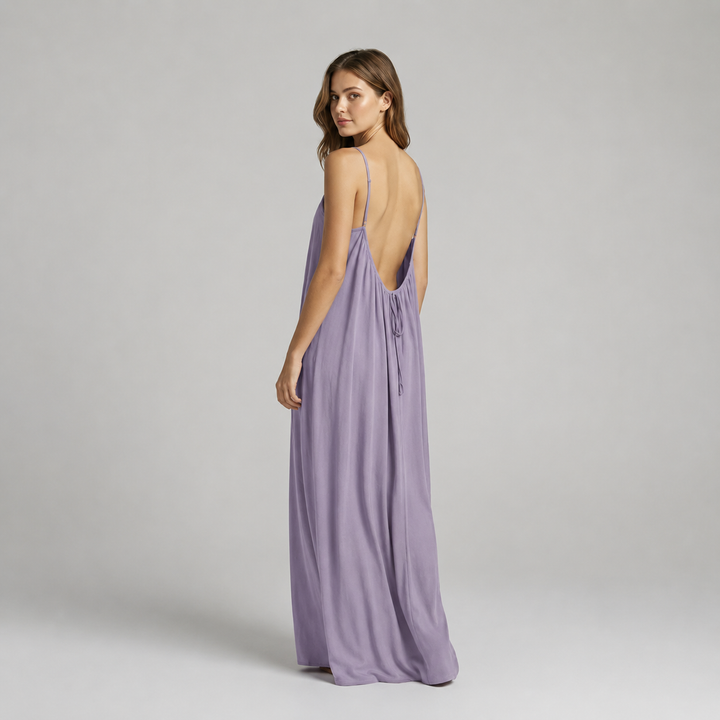 Dalia | Vestido maxi con espalda descubierta