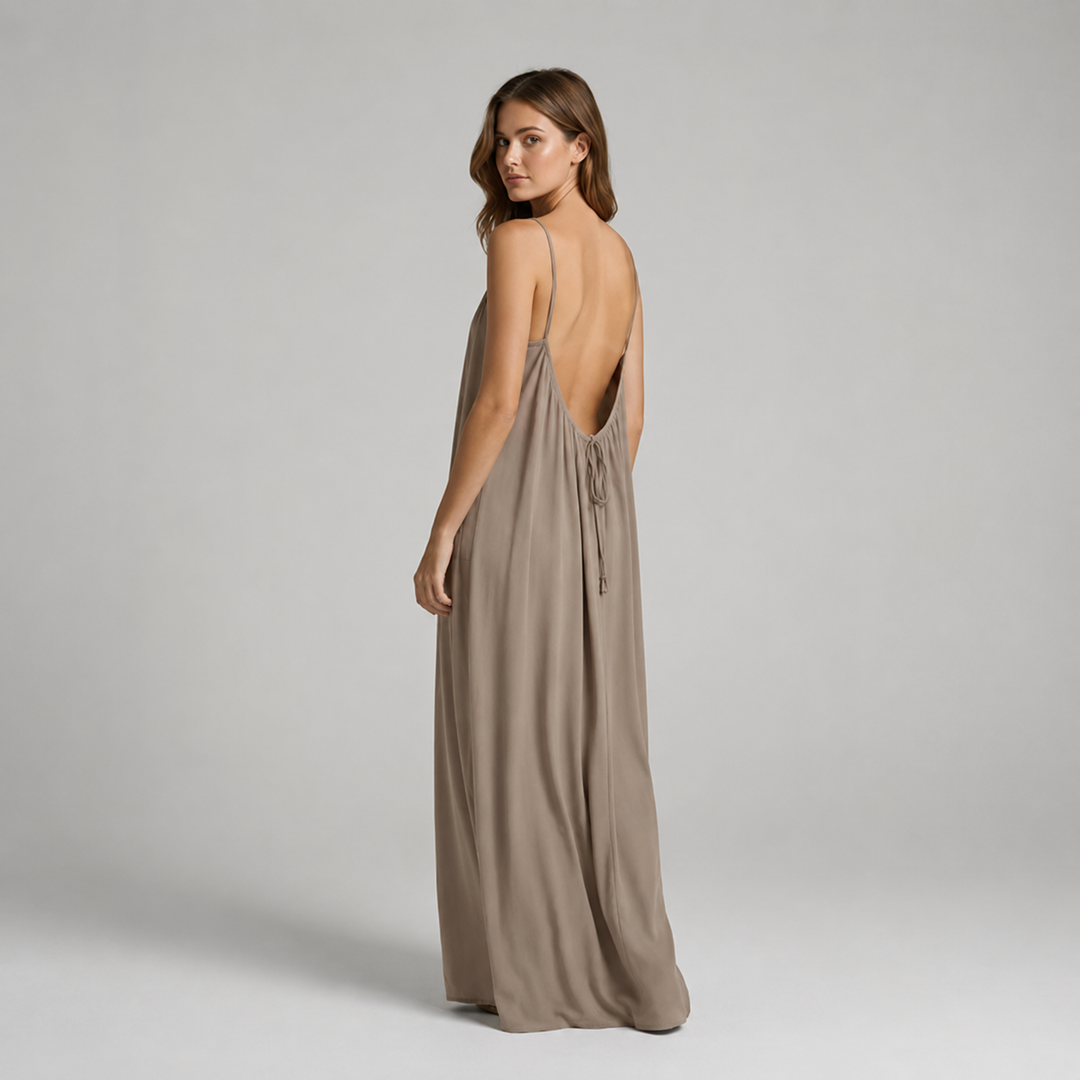 Dalia | Vestido maxi con espalda descubierta