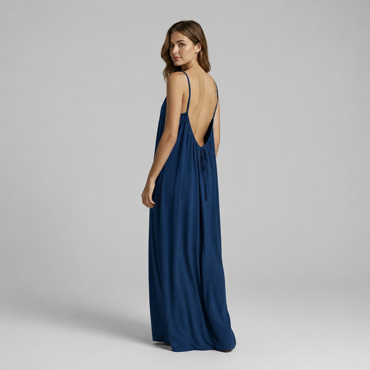 Dalia | Vestido maxi con espalda descubierta
