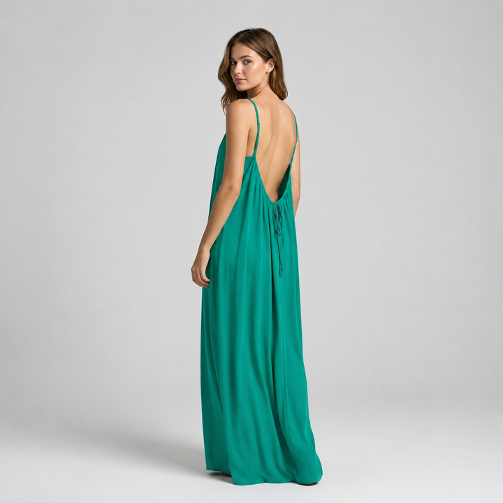 Dalia | Vestido maxi con espalda descubierta
