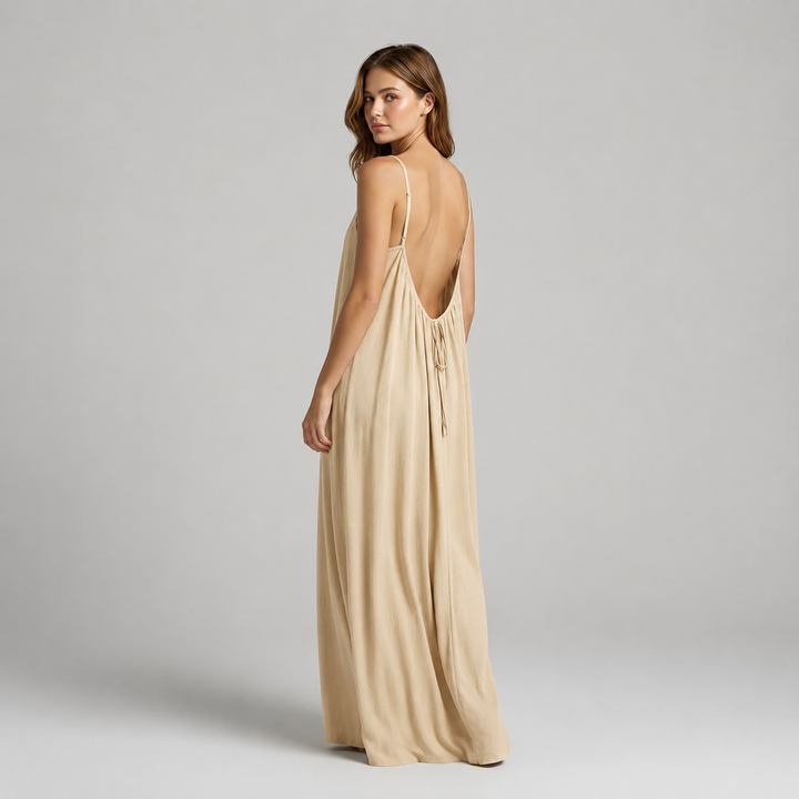 Dalia | Vestido maxi con espalda descubierta