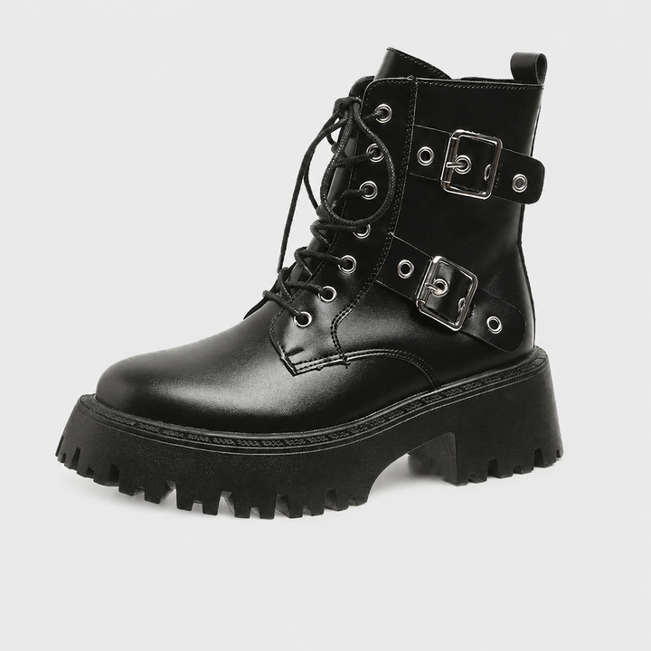 Flor | Botines de plataforma con cordones