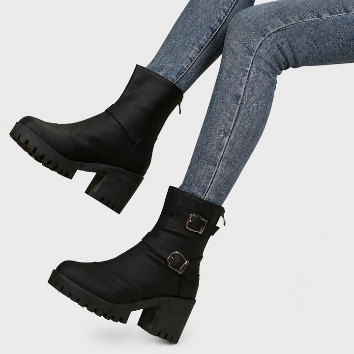 Renata | Botines de tacón ancho
