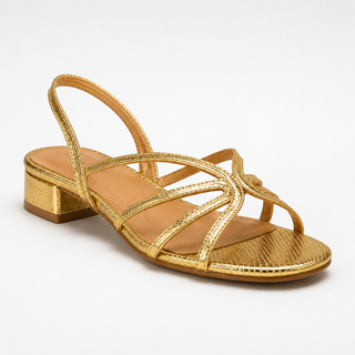 Ginevra | Sandalias doradas