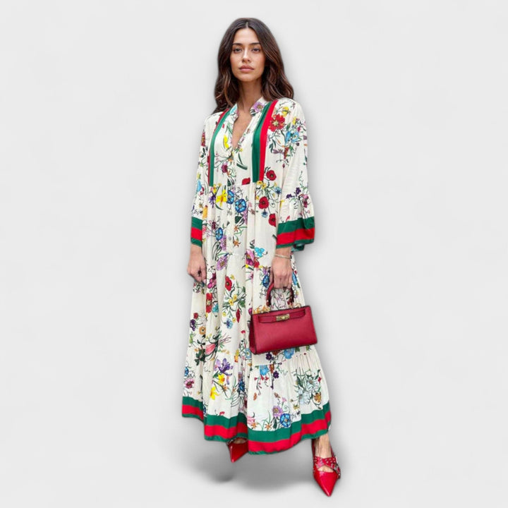 Sibila | Vestido maxi floral