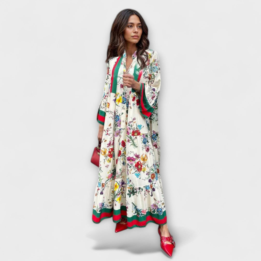 Sibila | Vestido maxi floral