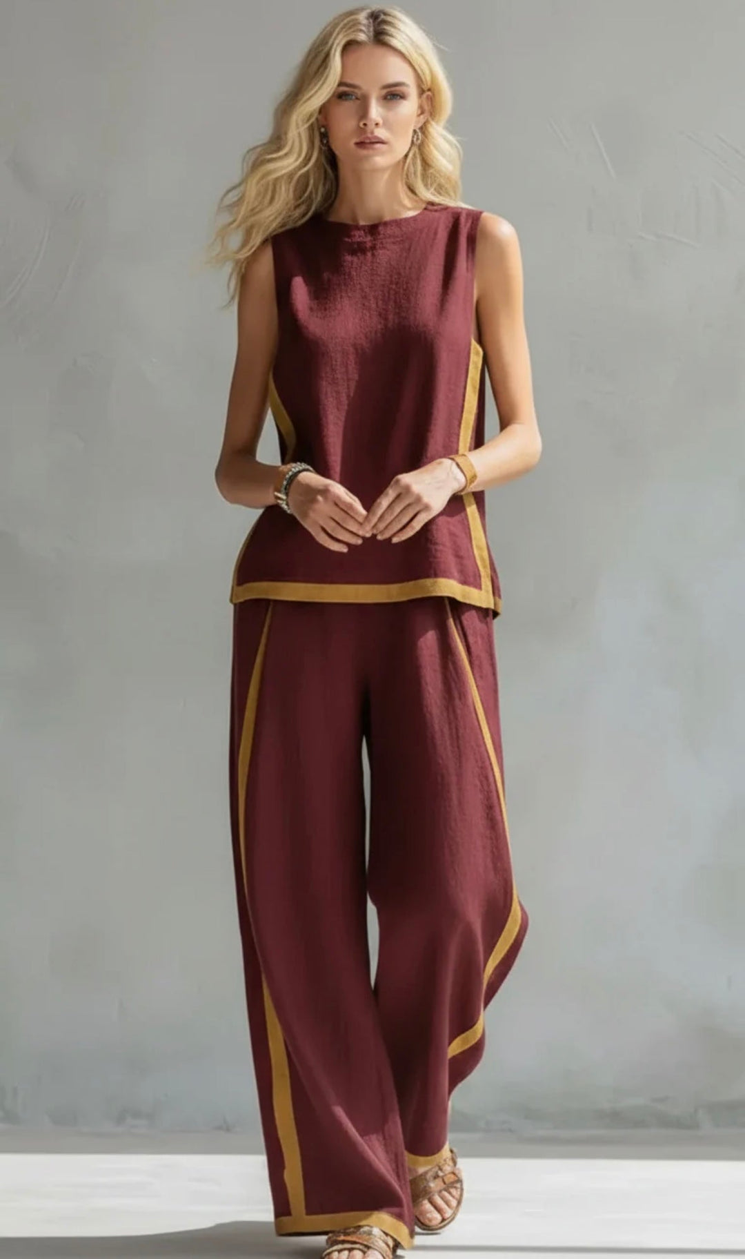 Mónica | Conjunto de chaleco y pantalón