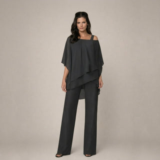 Rosalía | Conjunto con blusa de capas