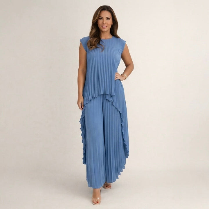 Halina | Conjunto plisado