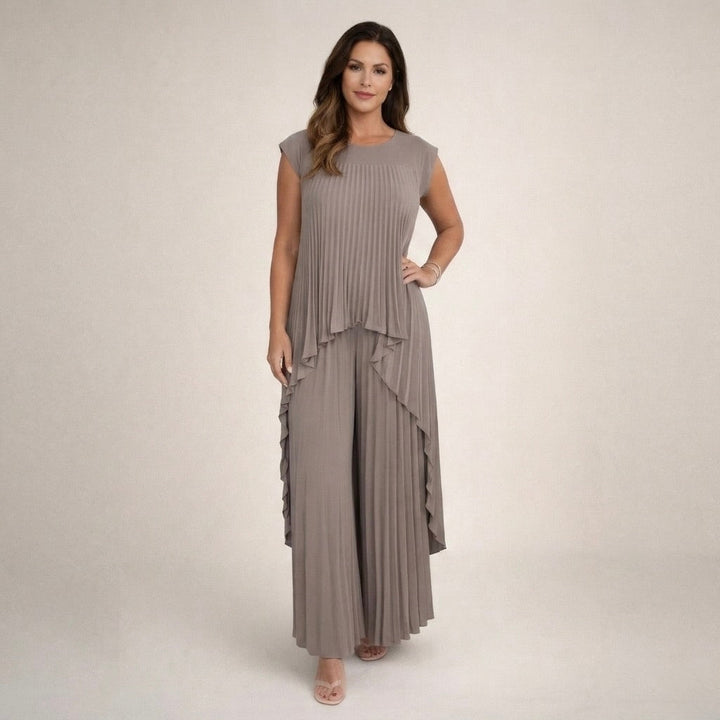 Halina | Conjunto plisado