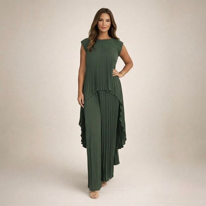 Halina | Conjunto plisado