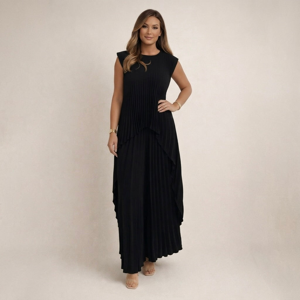 Halina | Conjunto plisado