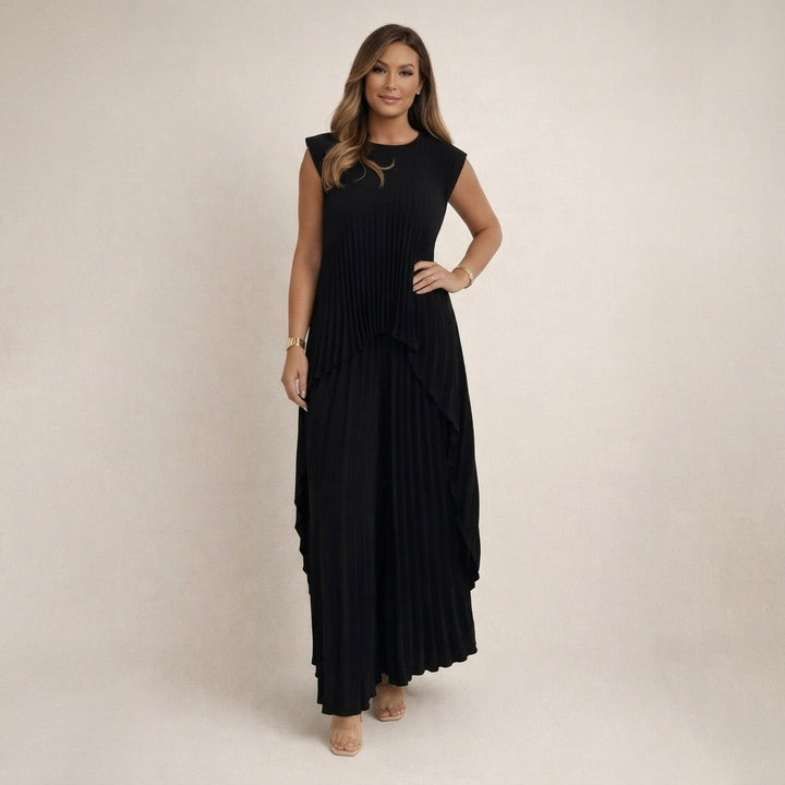 Halina | Conjunto plisado