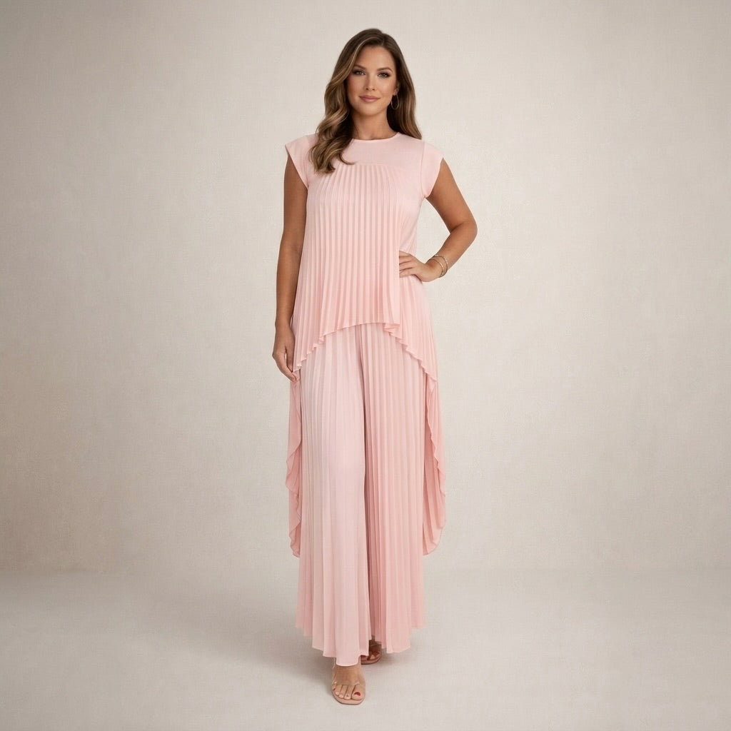 Halina | Conjunto plisado