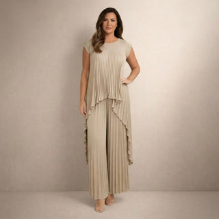 Halina | Conjunto plisado