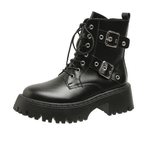 Flor | Botines de plataforma con cordones