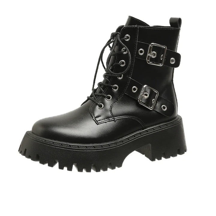 Flor | Botines de plataforma con cordones