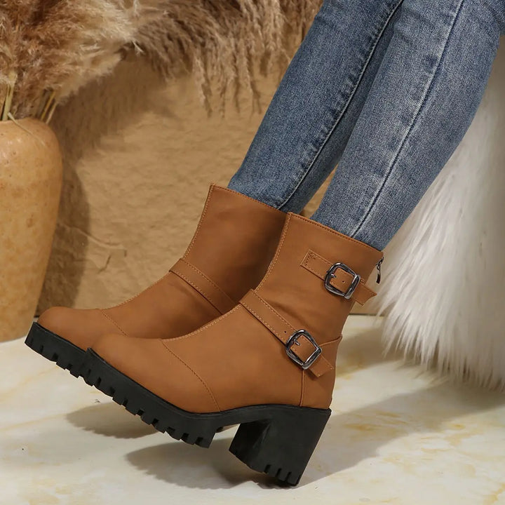 Renata | Botines de tacón ancho