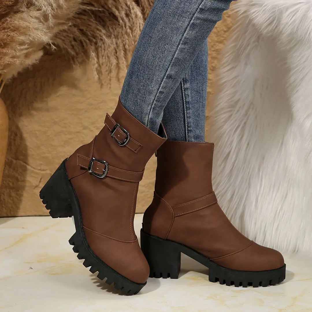 Renata | Botines de tacón ancho