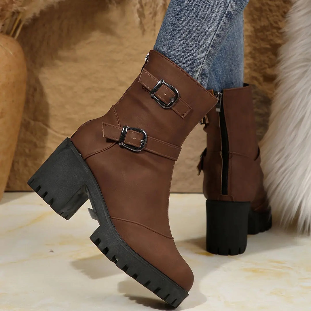 Renata | Botines de tacón ancho