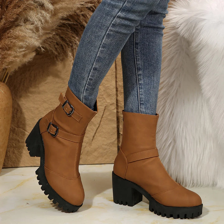 Renata | Botines de tacón ancho
