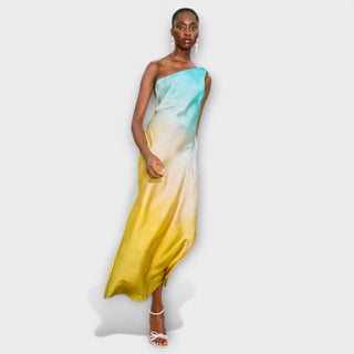 Arabella | Vestido midi de un hombro