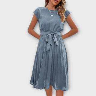 Claire | Vestido midi plisado