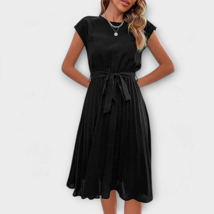 Claire | Vestido midi plisado