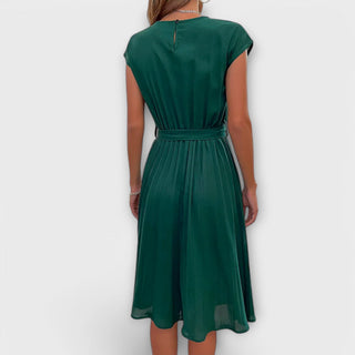 Claire | Vestido midi plisado