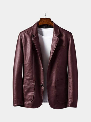 Jonas | Chaqueta efecto piel caramelo
