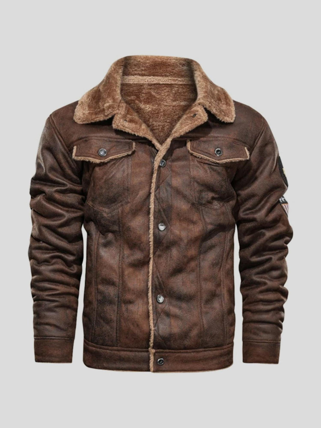 Kasper | Chaqueta biker efecto piel