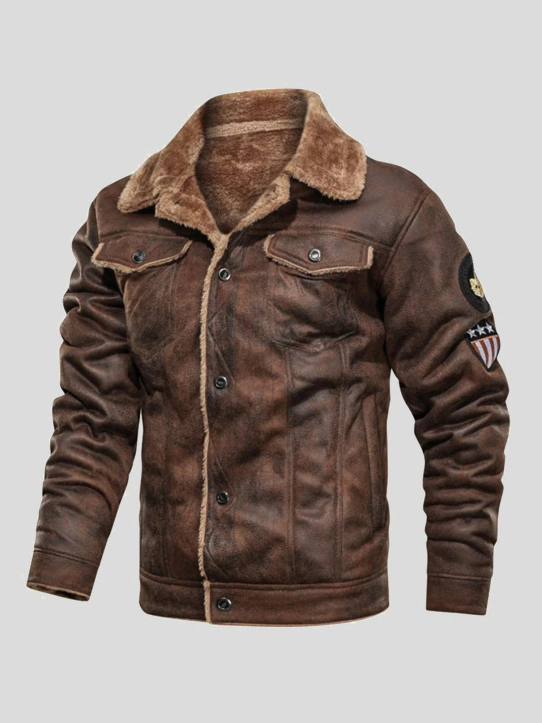 Kasper | Chaqueta biker efecto piel