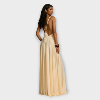 Lavinia | Vestido maxi con escote en V profundo