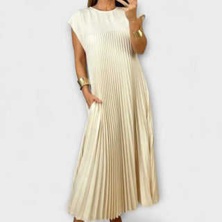 Zairelle | Vestido midi plisado