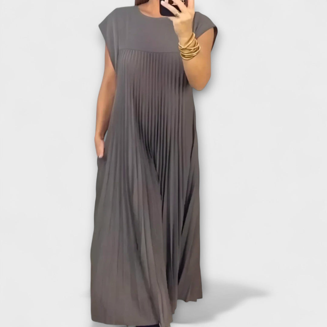 Zairelle | Vestido midi plisado