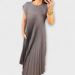 Zairelle | Vestido midi plisado