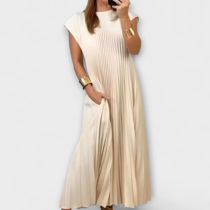 Zairelle | Vestido midi plisado