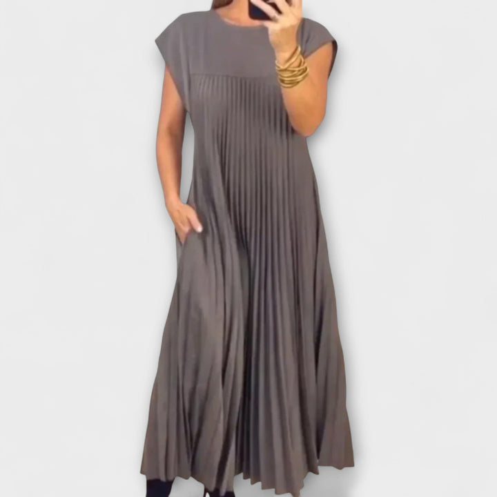 Zairelle | Vestido midi plisado