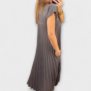 Zairelle | Vestido midi plisado