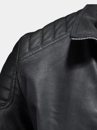 Luca | Chaqueta efecto piel con cremalleras