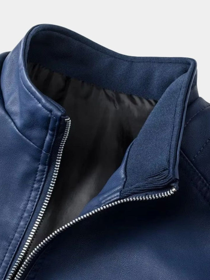 Luca | Chaqueta efecto piel con cremalleras