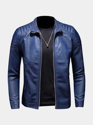 Luca | Chaqueta efecto piel con cremalleras