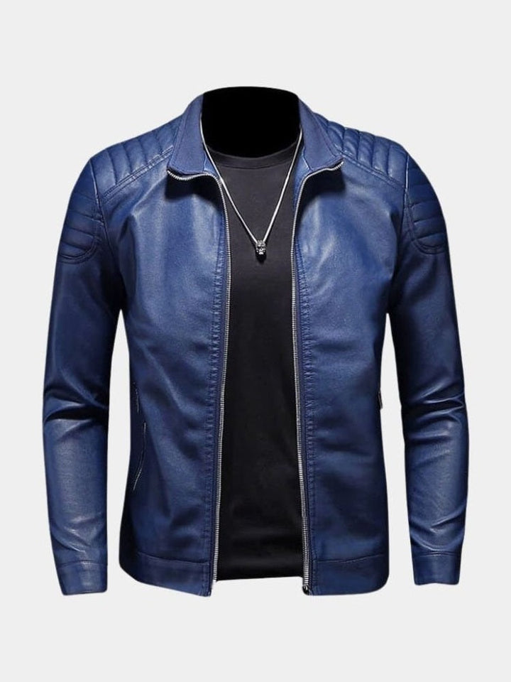 Luca | Chaqueta efecto piel con cremalleras