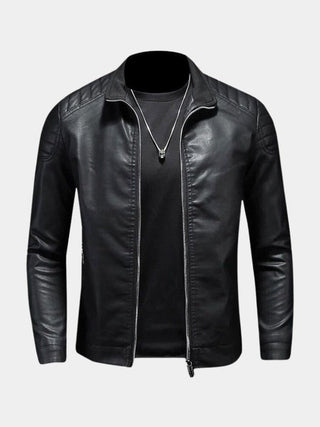 Luca | Chaqueta efecto piel con cremalleras