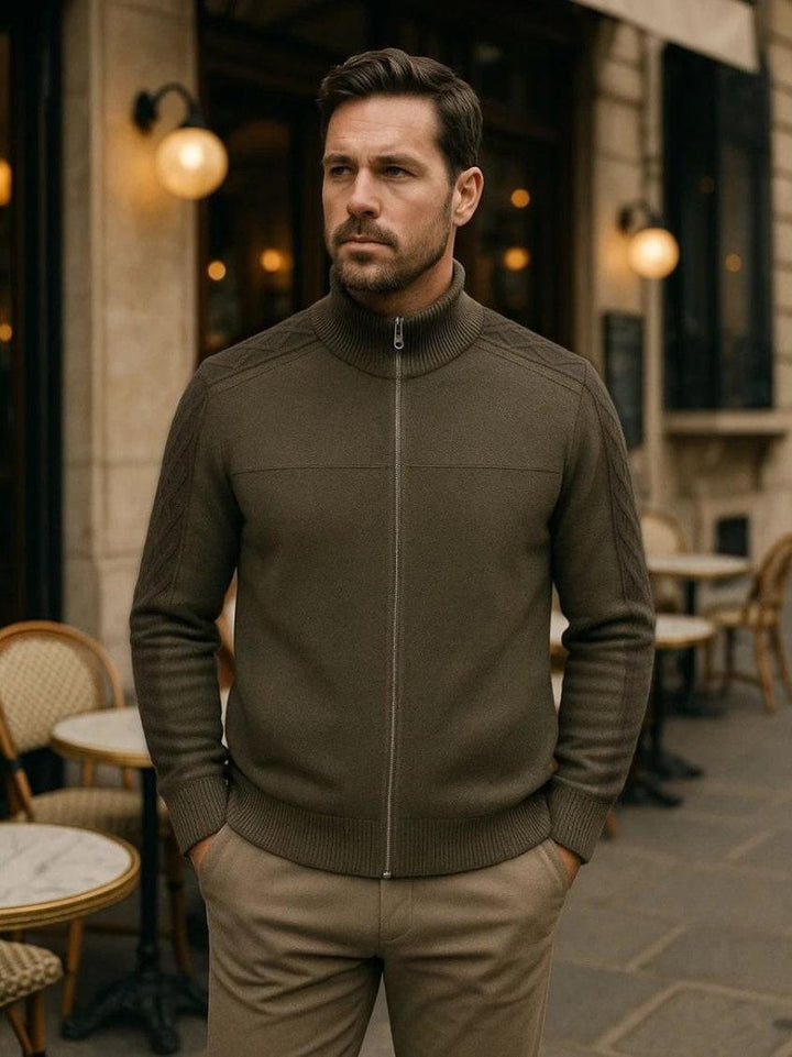 Bernabé | Jersey de punto suave con cremallera
