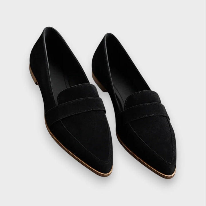 Gema | Mocasín gris efecto ante