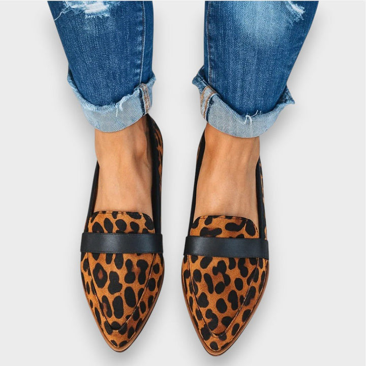 Gema | Mocasín gris efecto ante
